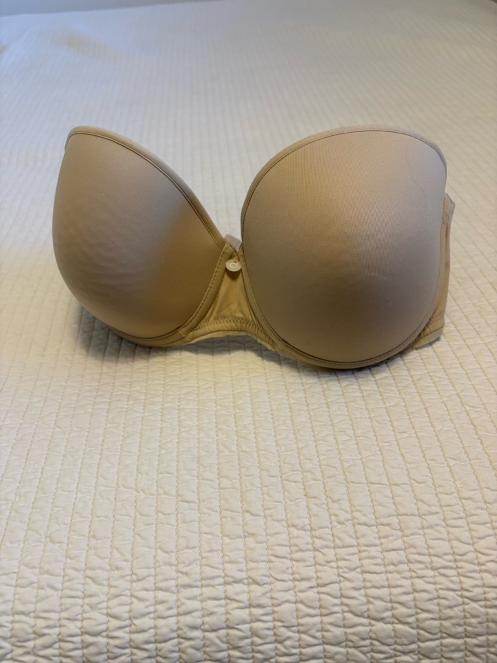 Chantelle Strapless Bandeau Bra in Nude Beige